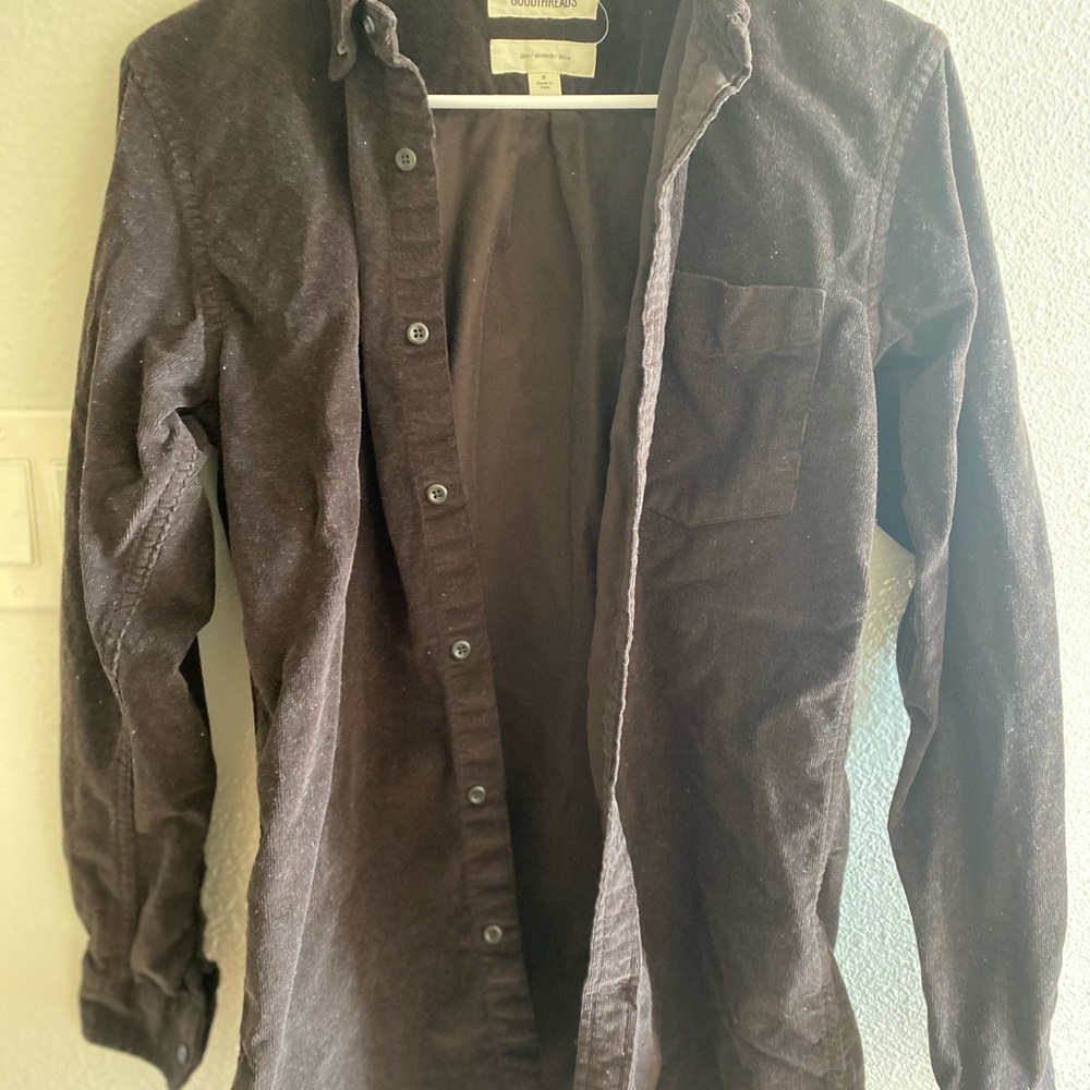 Men’s Long Sleeve Corduroy Shirt